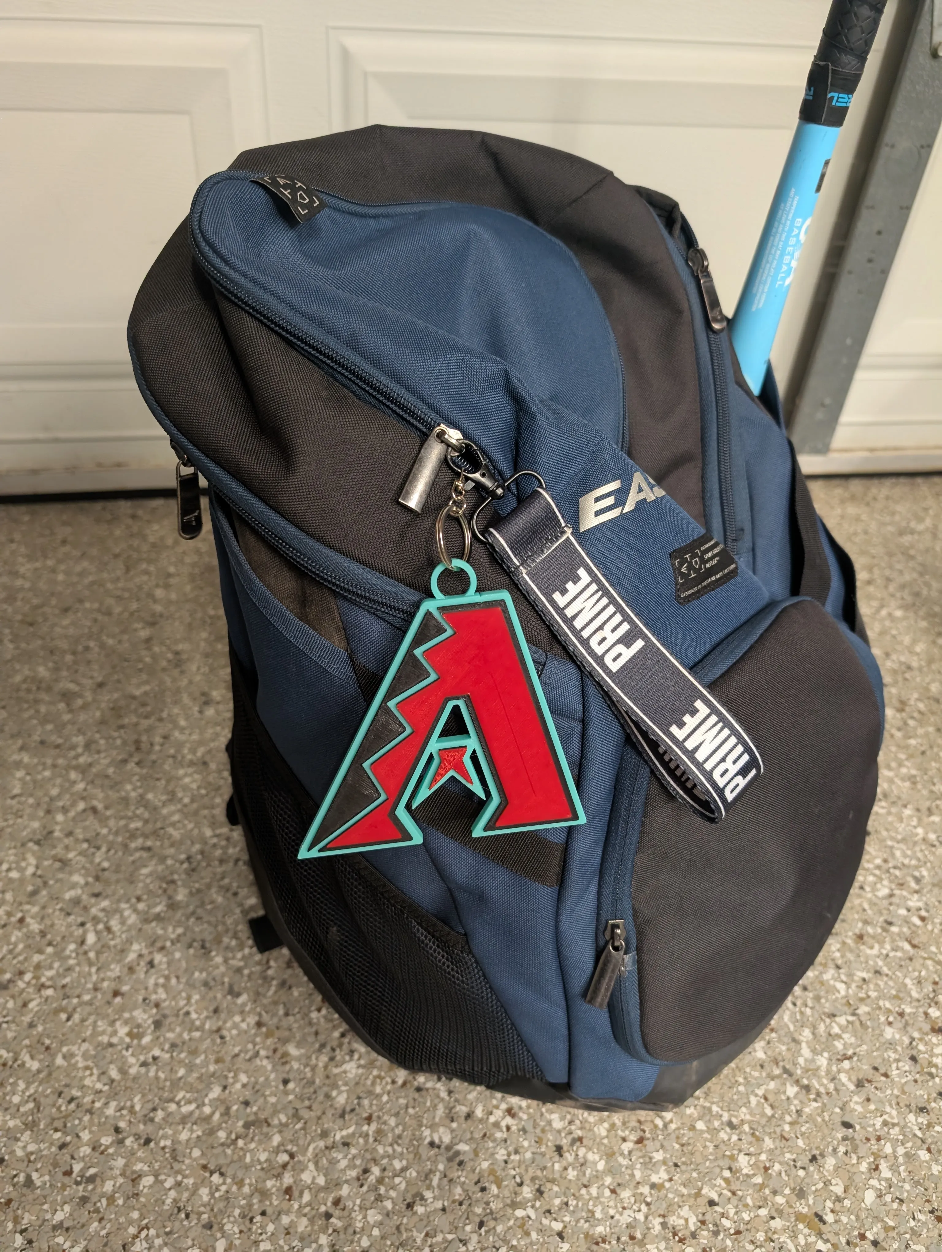 A 3D printed arizona diamondbacks backpack