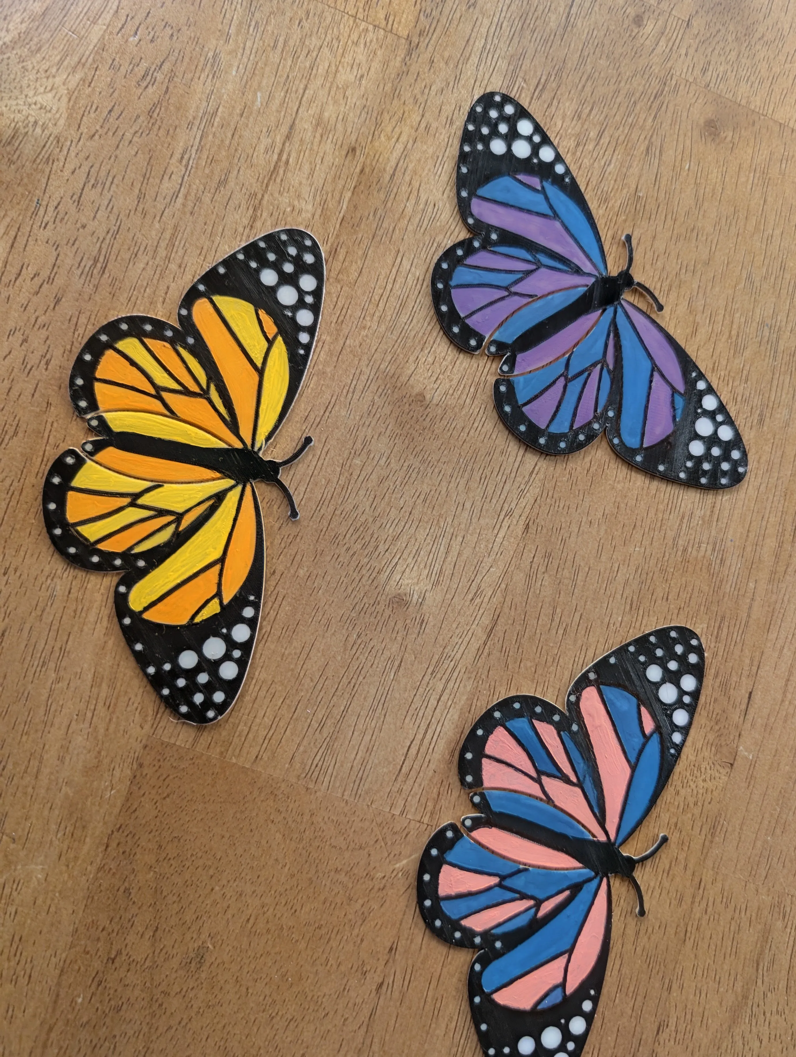 A 3D printed butterfly bookmarks